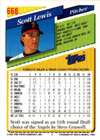 1993 Topps Gold Scott Lewis #668