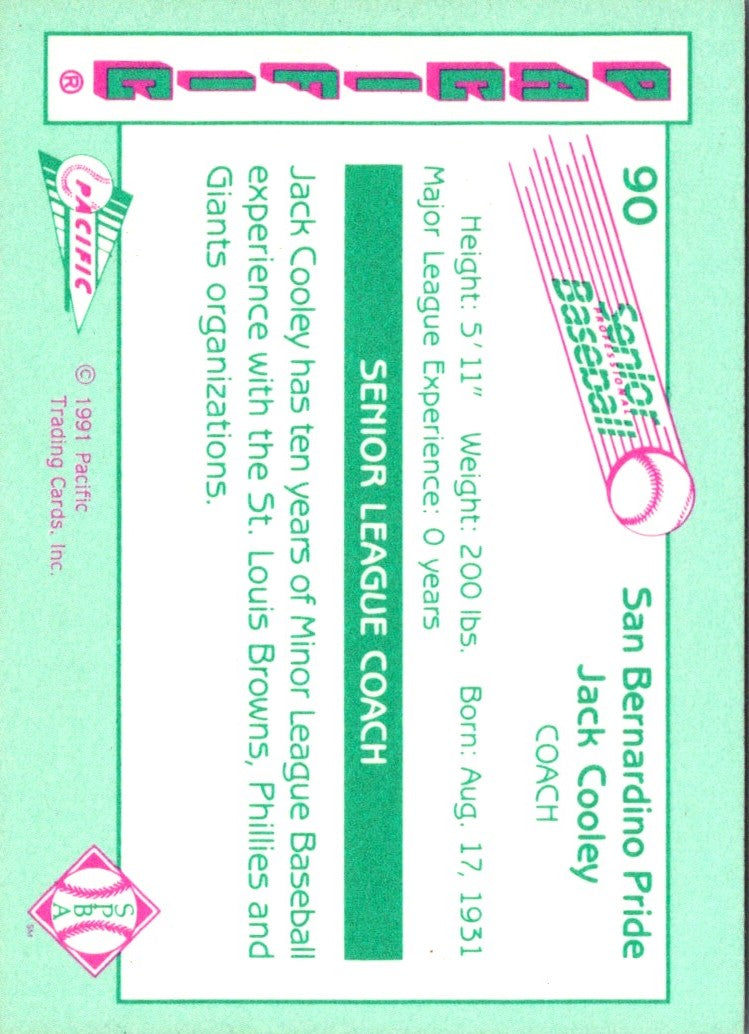 1991 Pacific Senior League Jack Cooley