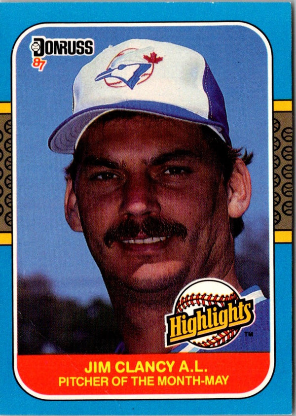 1987 Donruss Highlights Jim Clancy #11