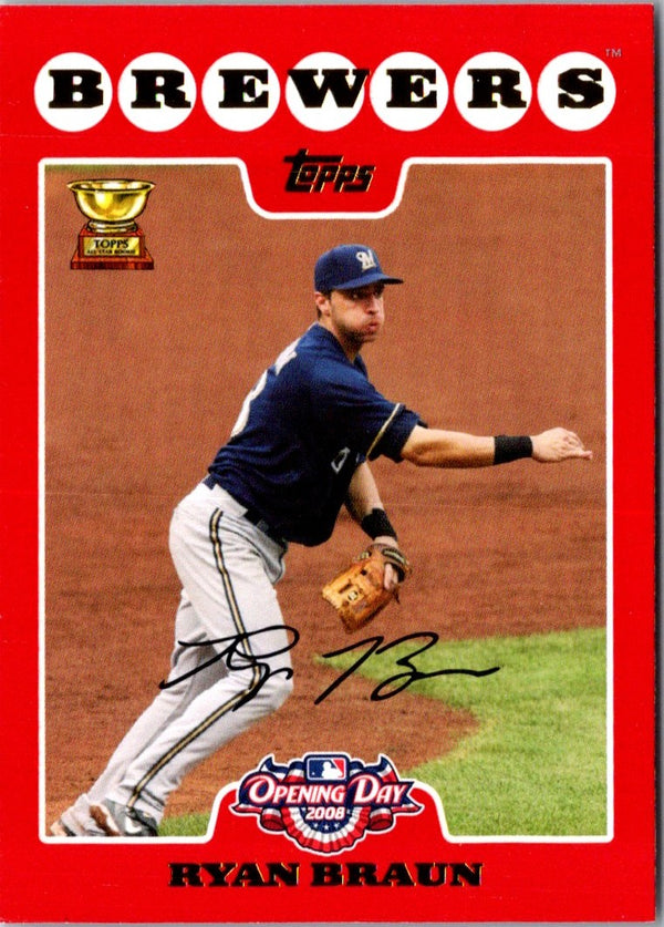 2008 Topps Opening Day Ryan Braun #179