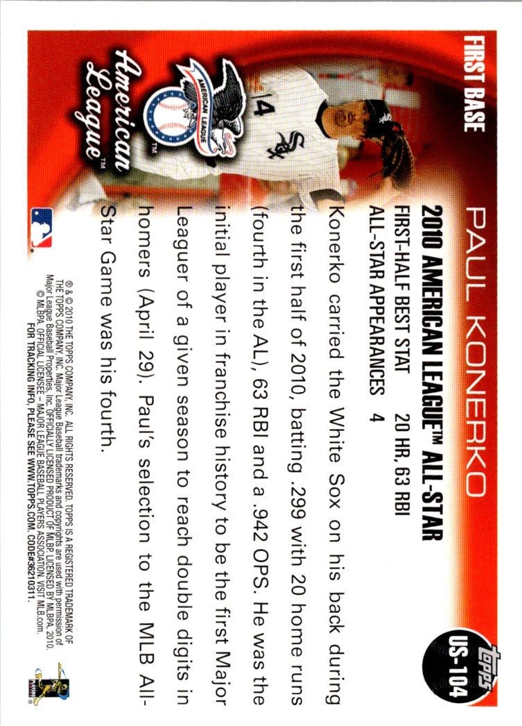 2010 Topps Update Walmart Black Paul Konerko