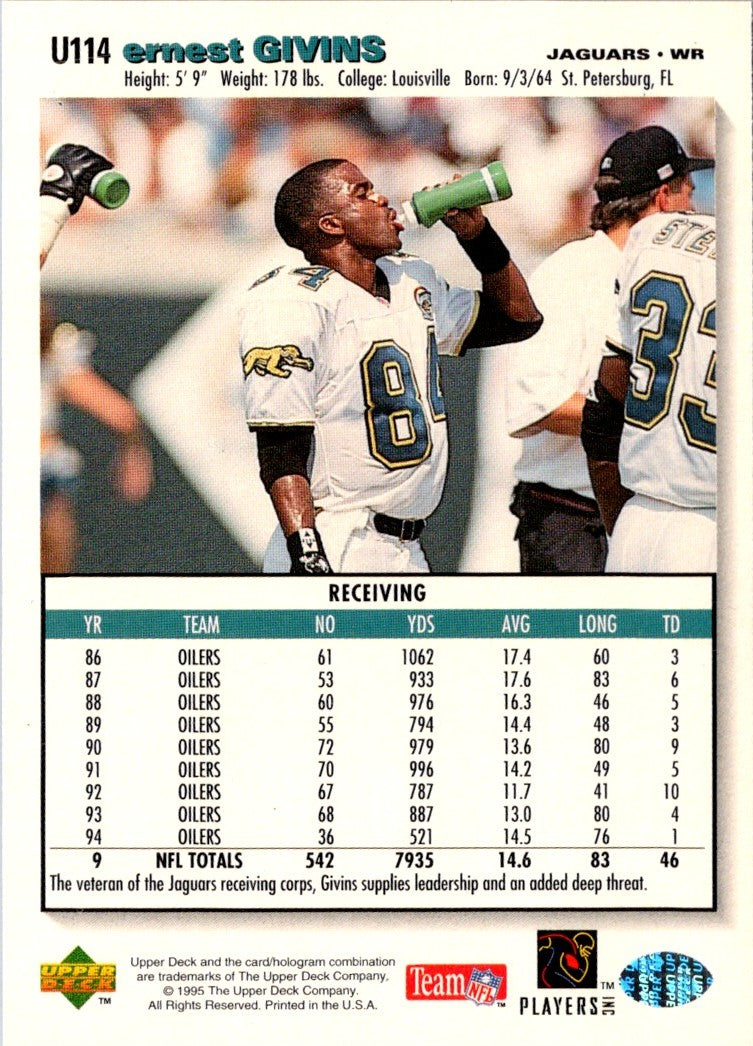 1995 Collector's Choice Update Ernest Givins