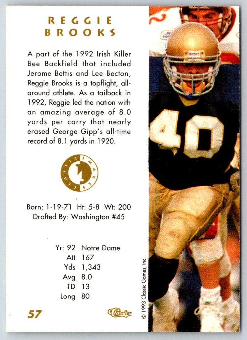 1993 Classic Reggie Brooks