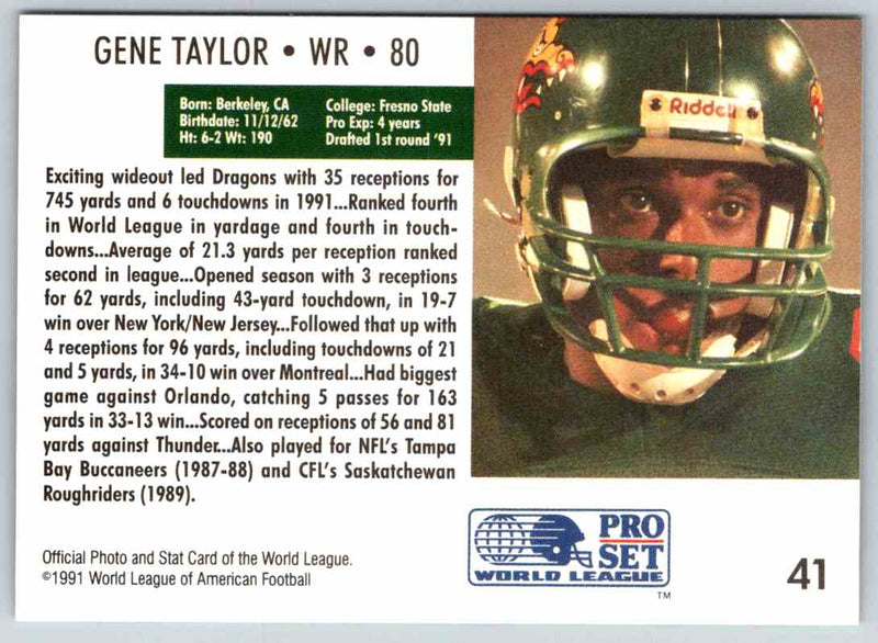 1991 Proset World League Gene Taylor