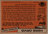 1981 Topps Herb Orvis #508