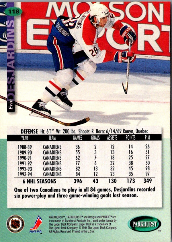 1989 Parkhurst Flames/Canadiens Action #8