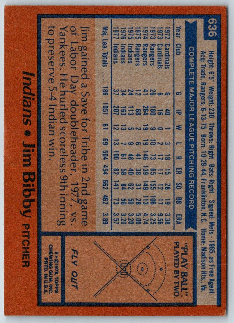 1978 Topps Jim Bibby