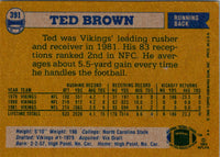 1982 Topps Ted Brown #391 EX