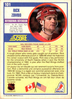 1990 Score Rick Zombo #101 Rookie