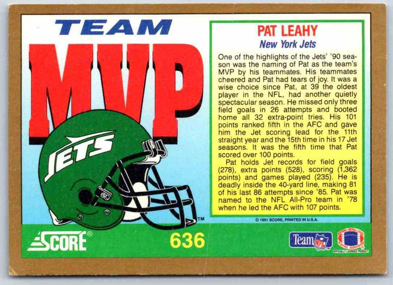 1991 Score Pat Leahy