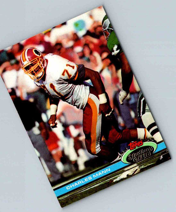 1991 Topps Stadium Club Football Charles Mann #418