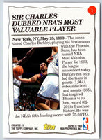 1993 Topps Charles Barkley #1