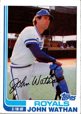1982 Topps John Wathan #429