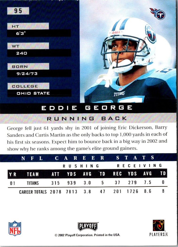 2002 Playoff Honors Eddie George
