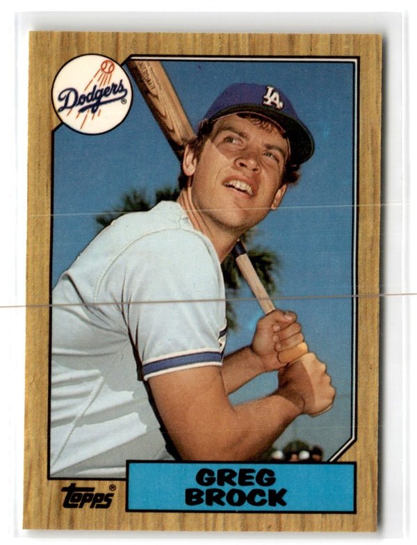 1987 Topps Tiffany Greg Brock #26