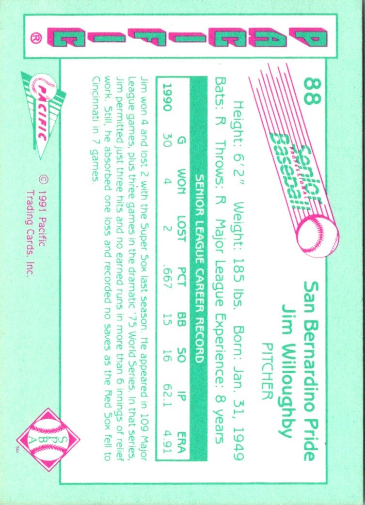 1991 Pacific Senior League Jim Willoughby