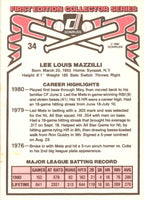 1981 Donruss Lee Mazzilli #34