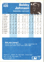 1984 Fleer Bobby Johnson #420