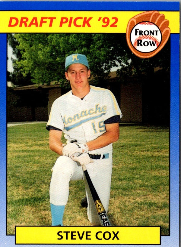 1992 Front Row Draft Picks Steve Cox #98