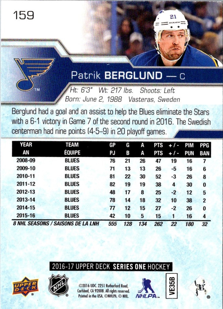 2016 Upper Deck Patrik Berglund