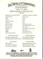 2011 Topps Allen & Ginter Brandon Beachy #151 Rookie
