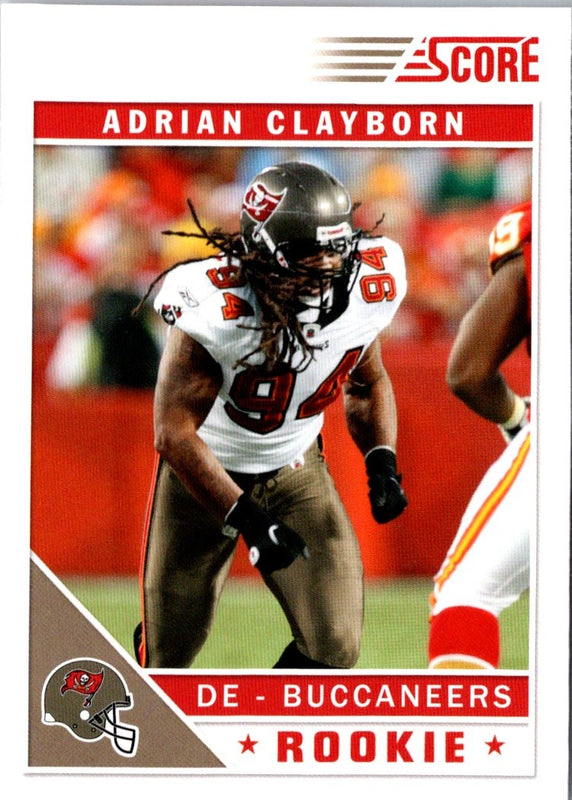 2011 Score Adrian Clayborn #303 Rookie