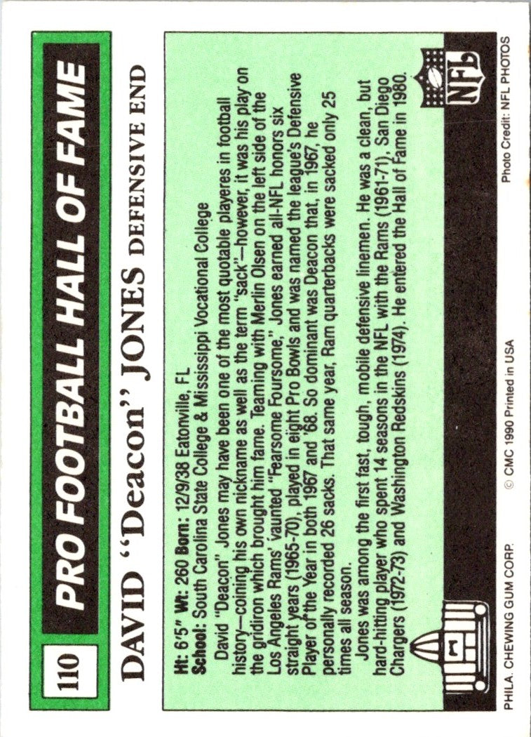 1990 Swell Greats David Deacon Jones