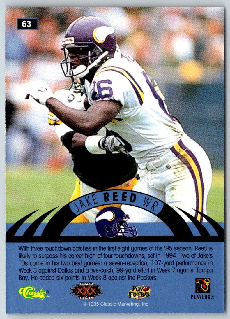 1996 Classic NFL Experience Jake Reed