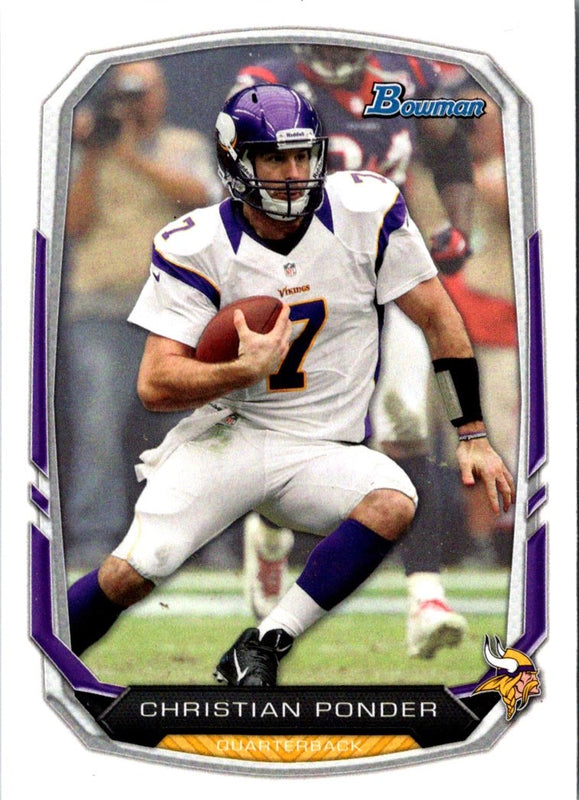 2013 Bowman Christian Ponder #66