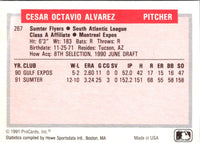 1991 ProCards Tomorrow's Heroes Tavo Alvarez #267
