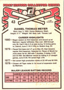 1981 Donruss Dan Meyer