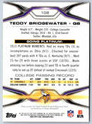 1991 Bowman BestFootball Teddy Bridgewater