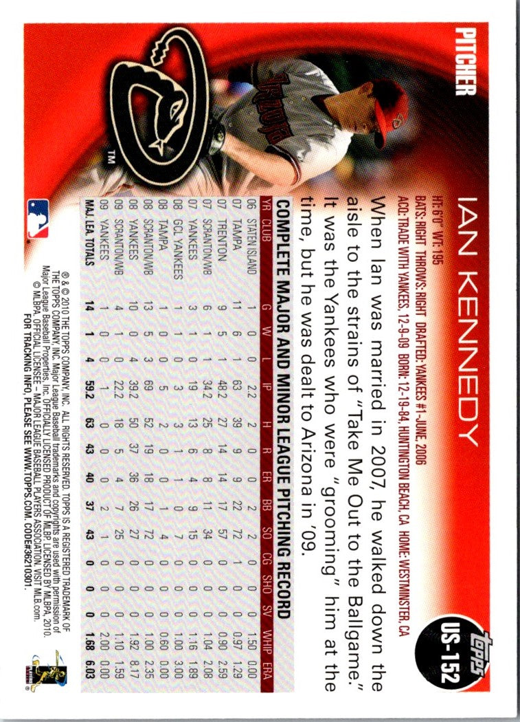 2010 Topps Update Ian Kennedy