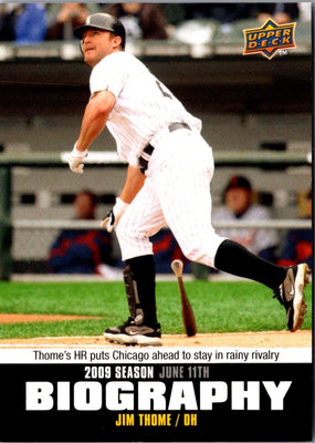 2010 Upper Deck Season Biography Jim Thome #SB-80