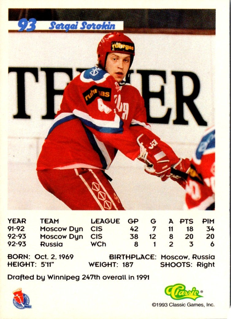 1993 Classic Sergei Sorokin