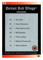 1991 Ultimate Original 6 French Detroit Red Wings #6