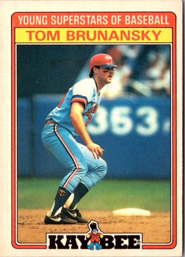 1986 Topps Kay-Bee Young Superstars of Baseball Tom Brunansky