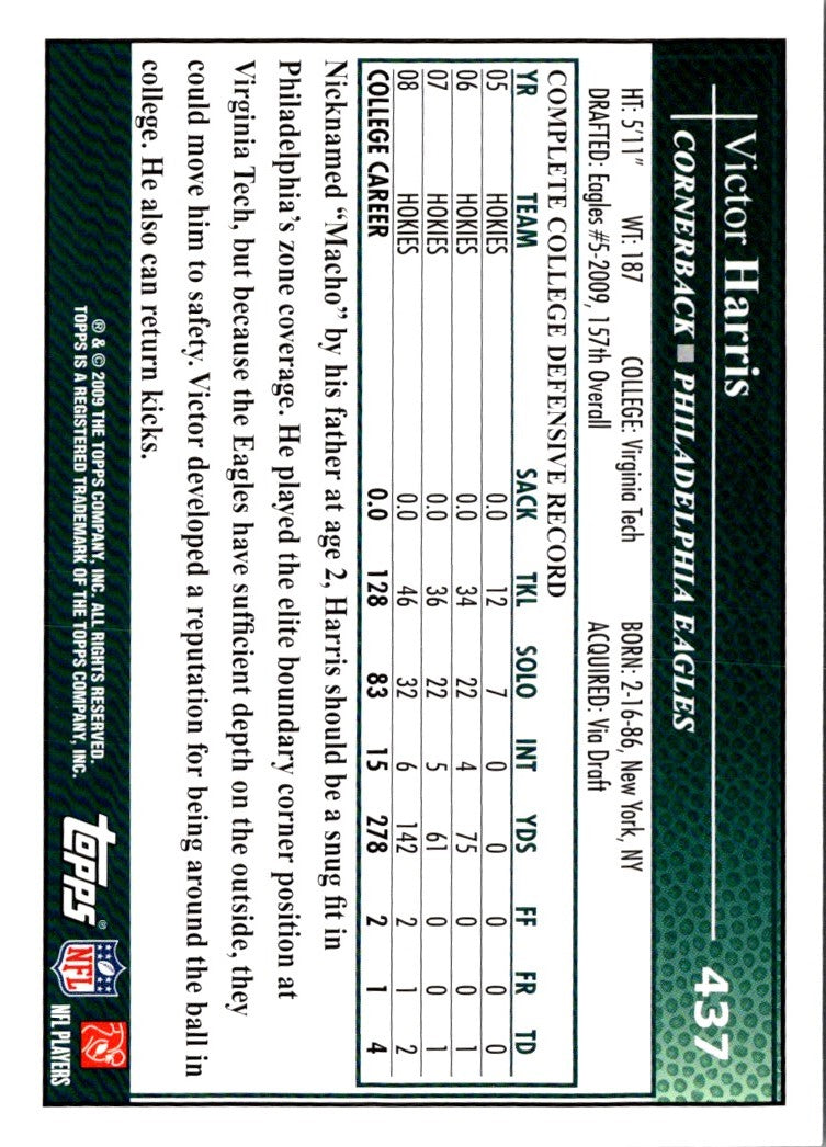 2009 Topps Victor Harris