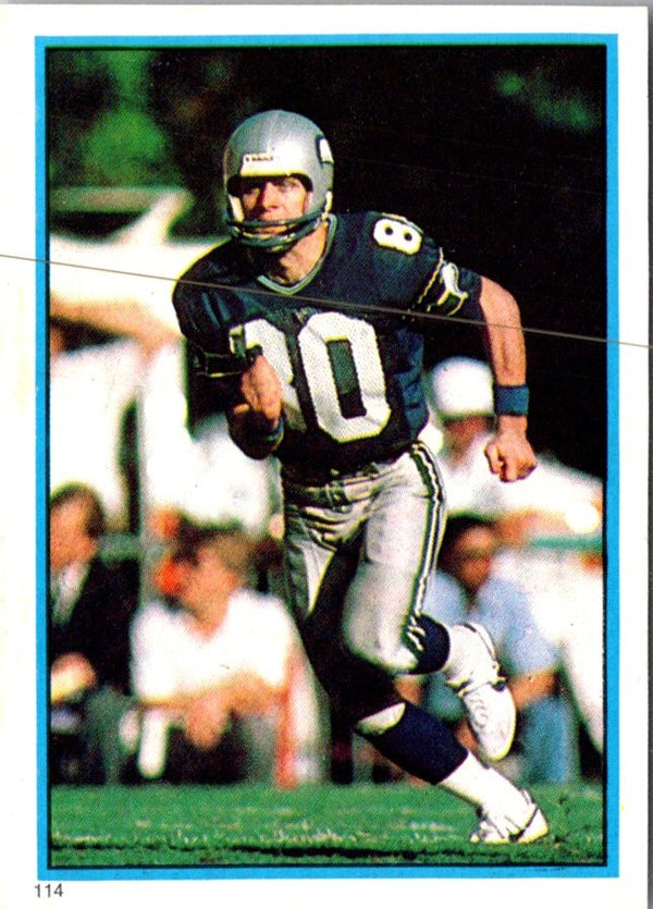1985 Topps Coming Soon Stickers Steve Largent #114