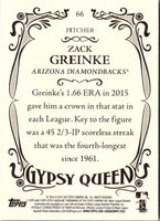 2016 Topps Gypsy Queen Zack Greinke #66
