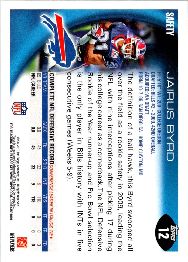 2010 Topps Jairus Byrd