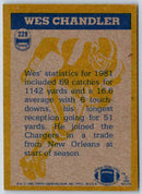 1982 Topps Wes Chandler
