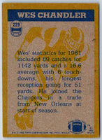 1982 Topps Wes Chandler #229