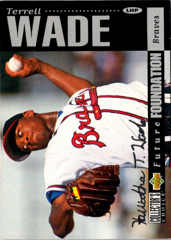 1994 Collector's Choice Terrell Wade #649 Rookie Silver Signature