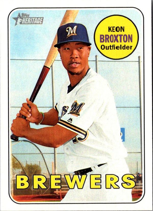 2018 Topps Heritage Keon Broxton #243