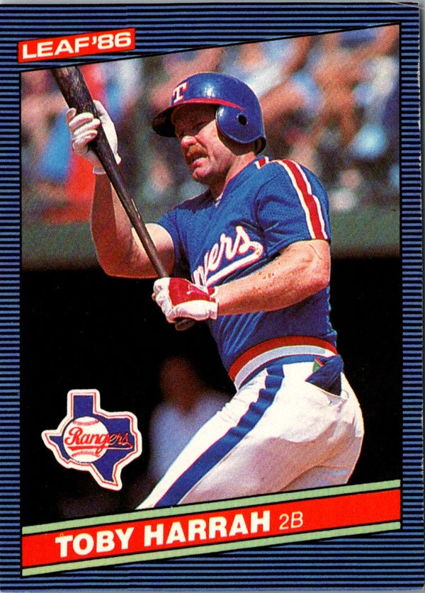 1986 Leaf Toby Harrah #86