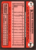 1989 Topps Traded Keith Atherton #4T