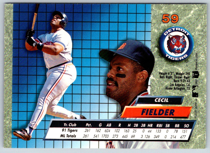 1992 Ultra Cecil Fielder