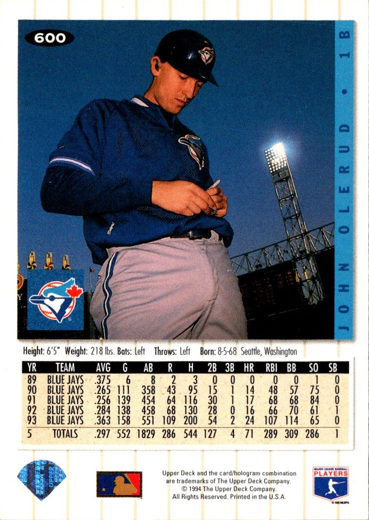 1994 Collector's Choice John Olerud