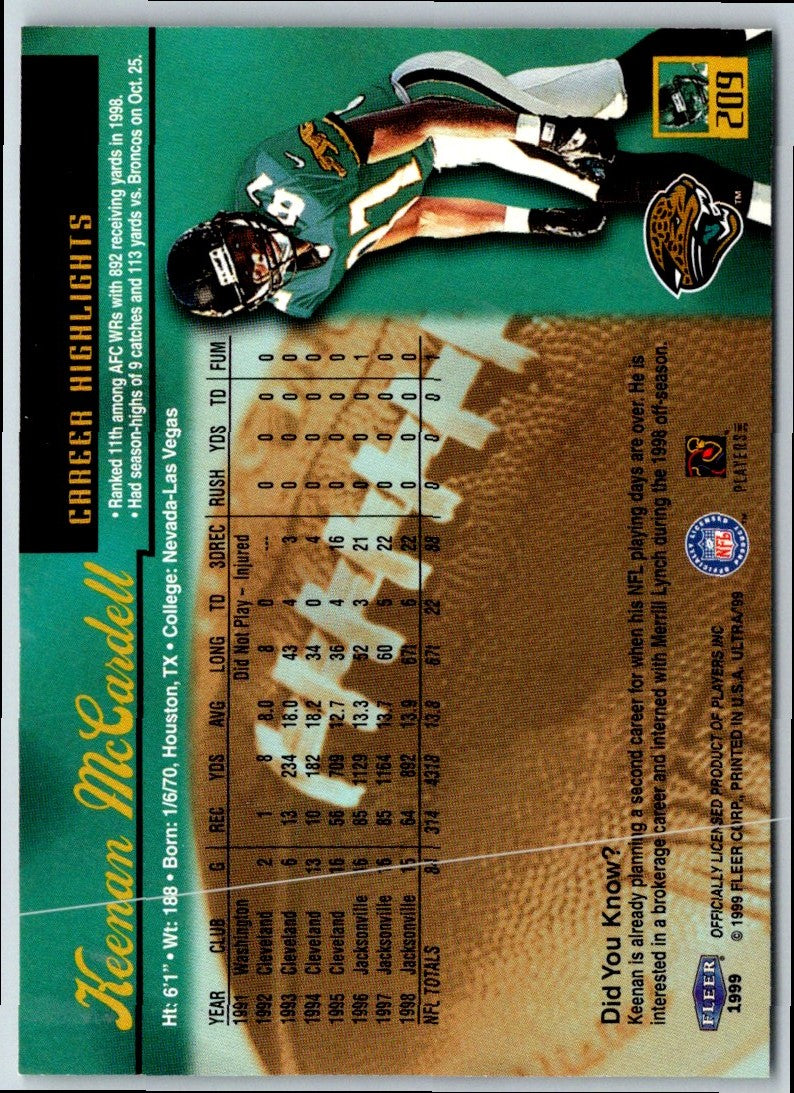 1999 Ultra Keenan McCardell